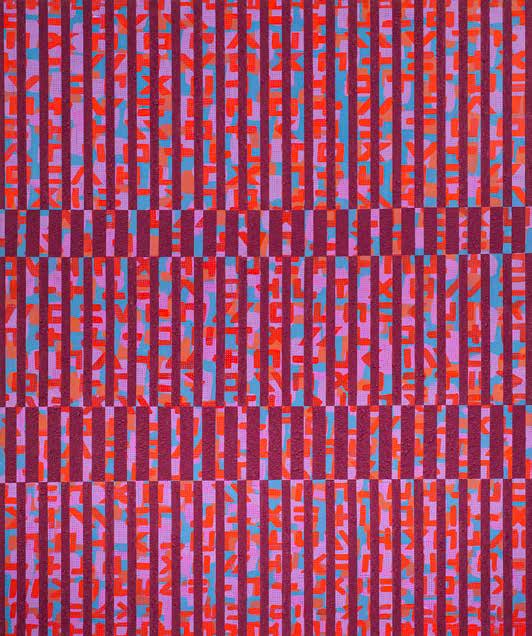 Composition X in Purple, 1993 by Hanna Zawa-Cywińska